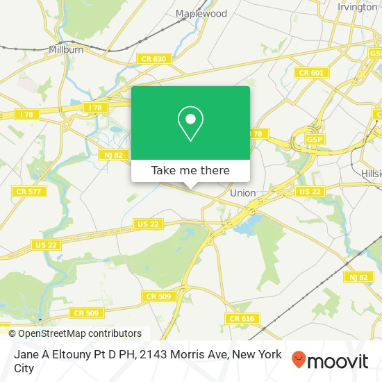 Mapa de Jane A Eltouny Pt D PH, 2143 Morris Ave