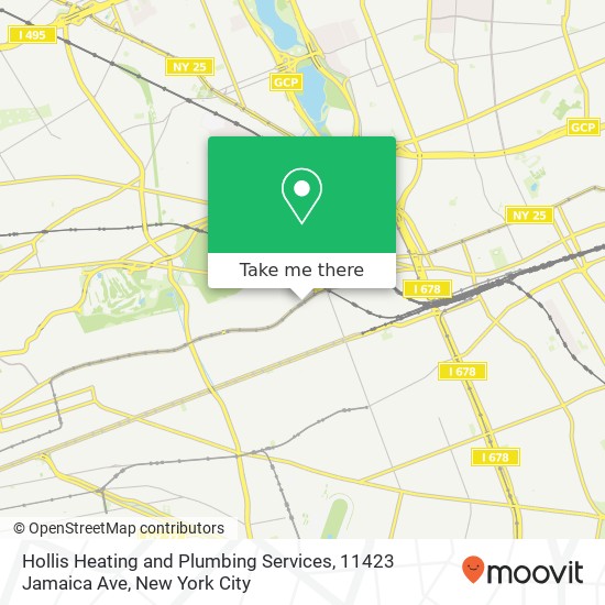 Mapa de Hollis Heating and Plumbing Services, 11423 Jamaica Ave