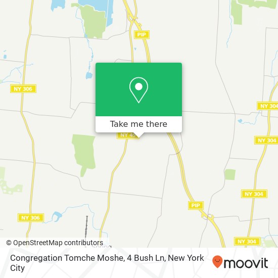 Mapa de Congregation Tomche Moshe, 4 Bush Ln