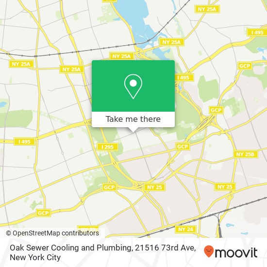 Mapa de Oak Sewer Cooling and Plumbing, 21516 73rd Ave