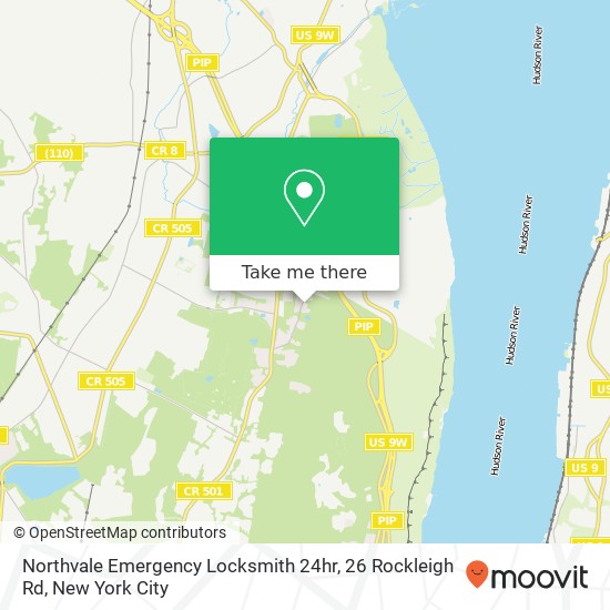 Mapa de Northvale Emergency Locksmith 24hr, 26 Rockleigh Rd