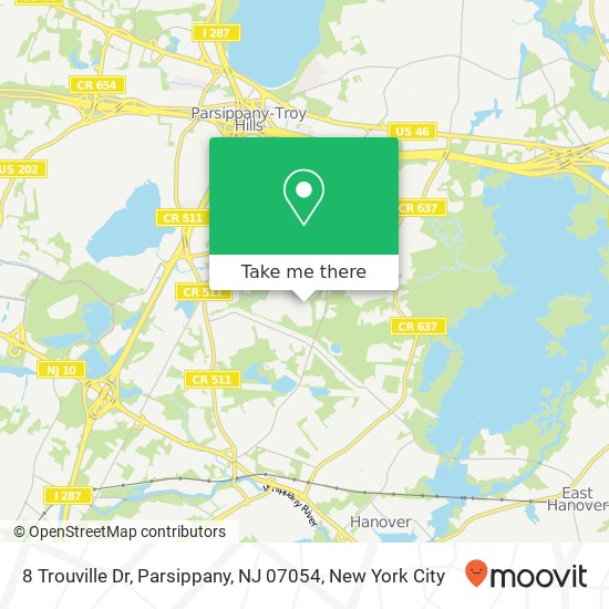 8 Trouville Dr, Parsippany, NJ 07054 map