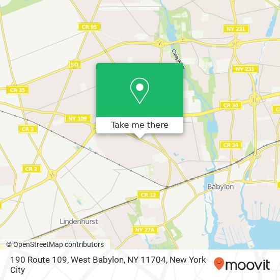 190 Route 109, West Babylon, NY 11704 map
