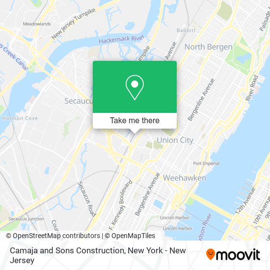 Mapa de Camaja and Sons Construction