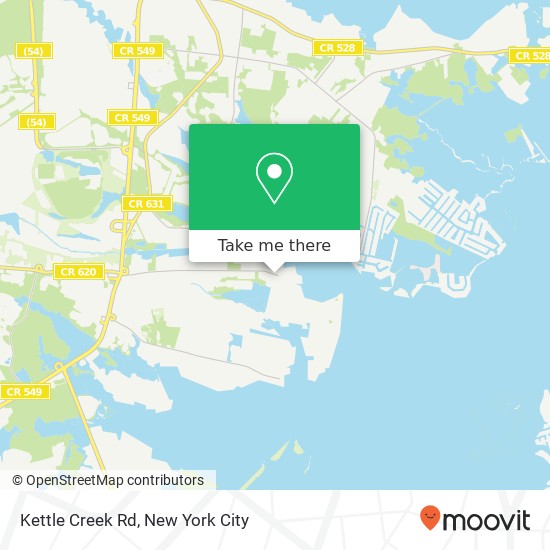 Mapa de Kettle Creek Rd, Toms River, NJ 08753