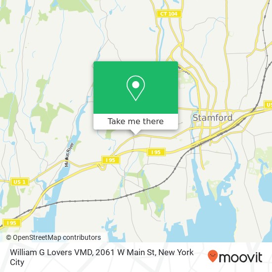 Mapa de William G Lovers VMD, 2061 W Main St