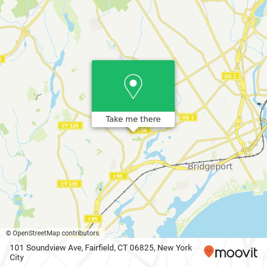 Mapa de 101 Soundview Ave, Fairfield, CT 06825