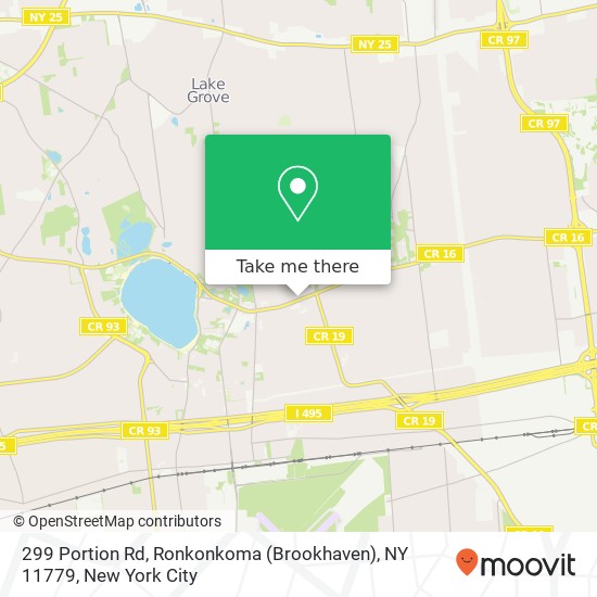 299 Portion Rd, Ronkonkoma (Brookhaven), NY 11779 map