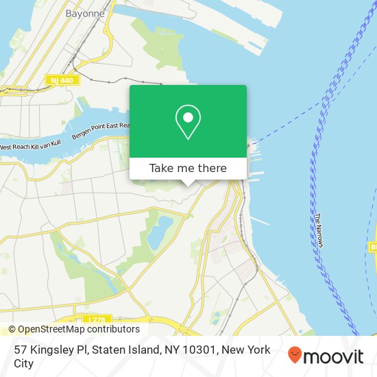 57 Kingsley Pl, Staten Island, NY 10301 map