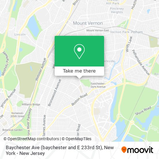 Mapa de Baychester Ave (baychester and E 233rd St)