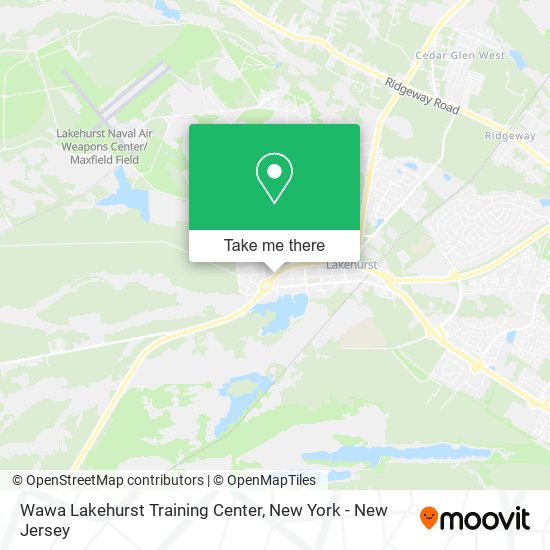 Mapa de Wawa Lakehurst Training Center