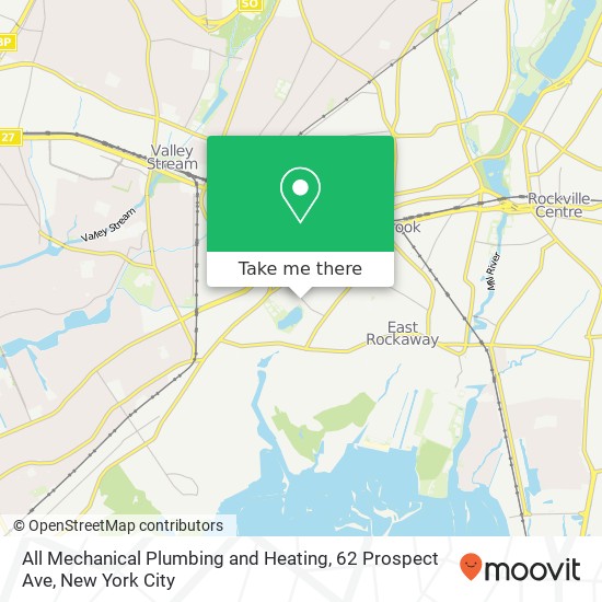 Mapa de All Mechanical Plumbing and Heating, 62 Prospect Ave