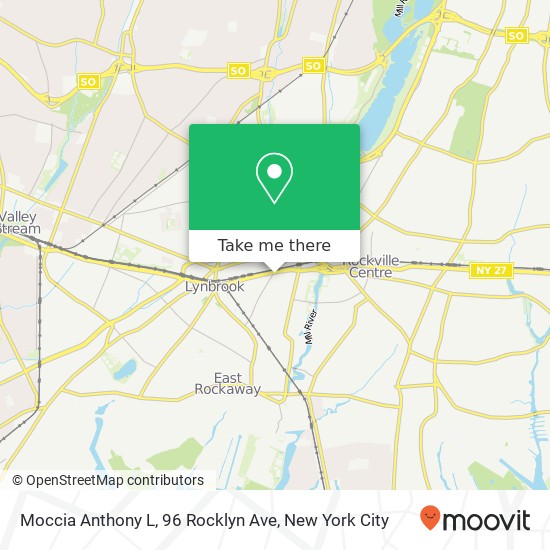 Mapa de Moccia Anthony L, 96 Rocklyn Ave