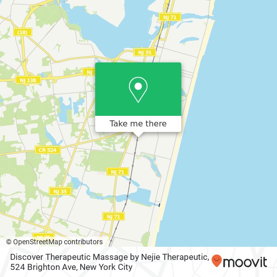 Mapa de Discover Therapeutic Massage by Nejie Therapeutic, 524 Brighton Ave