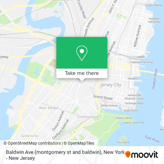 Baldwin Ave (montgomery st and baldwin) map