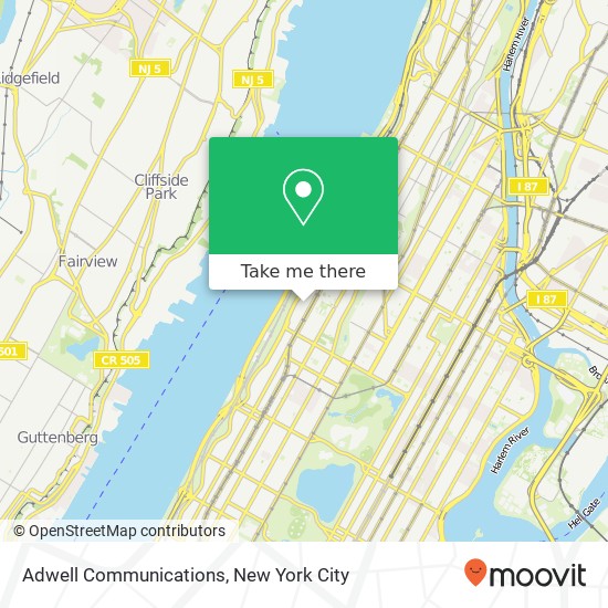 Adwell Communications map