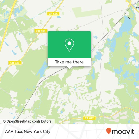 Mapa de AAA Taxi