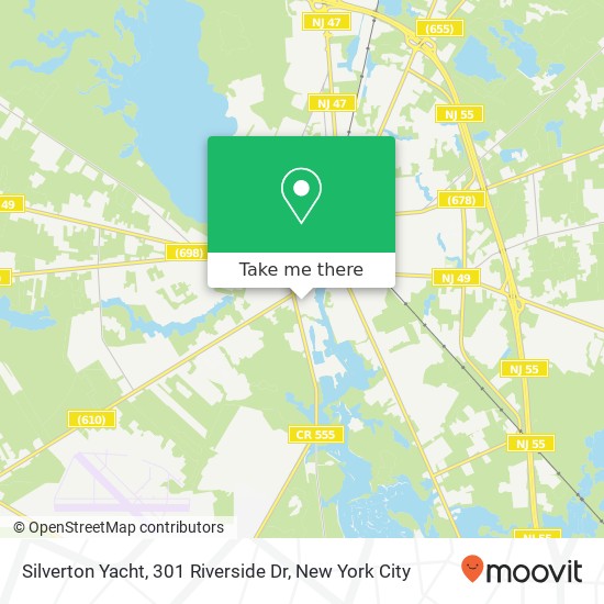Silverton Yacht, 301 Riverside Dr map
