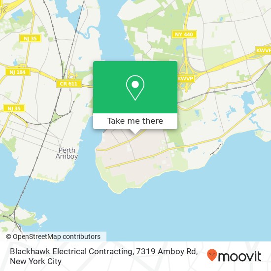 Mapa de Blackhawk Electrical Contracting, 7319 Amboy Rd