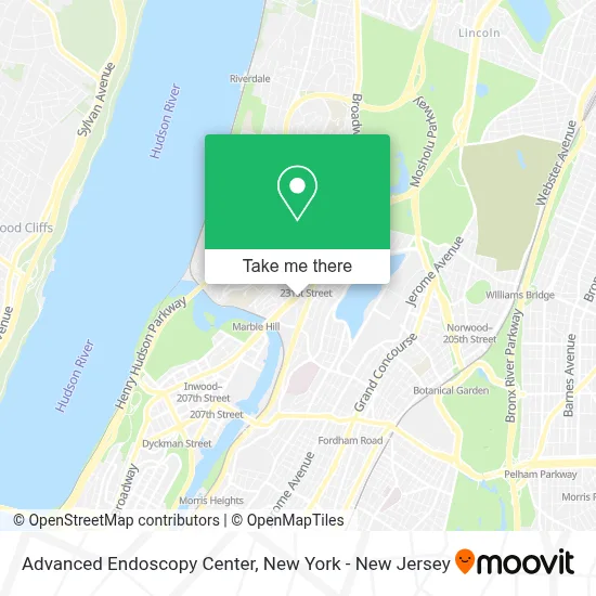 Advanced Endoscopy Center map