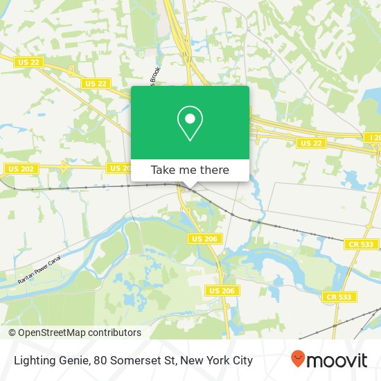 Mapa de Lighting Genie, 80 Somerset St