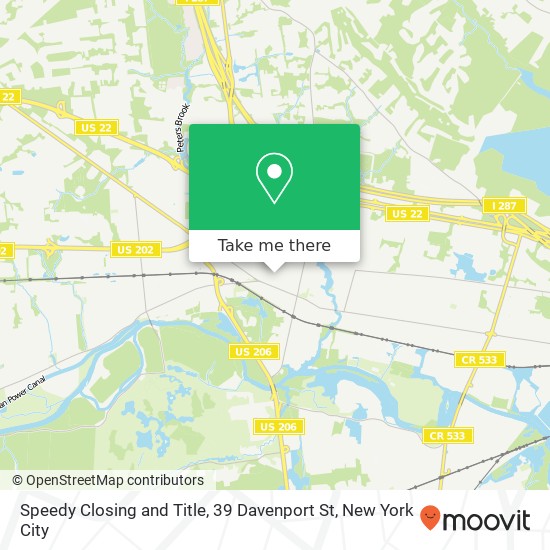 Mapa de Speedy Closing and Title, 39 Davenport St