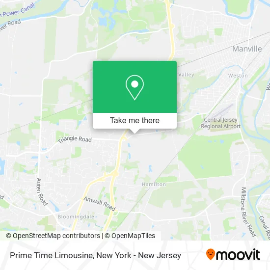 Prime Time Limousine map