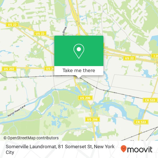 Mapa de Somerville Laundromat, 81 Somerset St