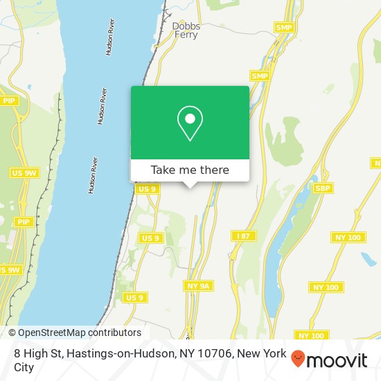 Mapa de 8 High St, Hastings-on-Hudson, NY 10706