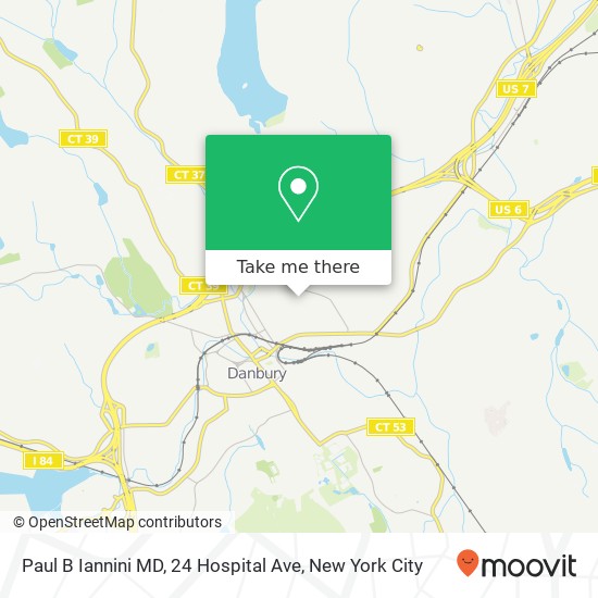 Mapa de Paul B Iannini MD, 24 Hospital Ave