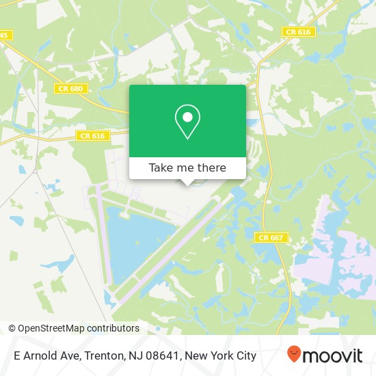 Mapa de E Arnold Ave, Trenton, NJ 08641