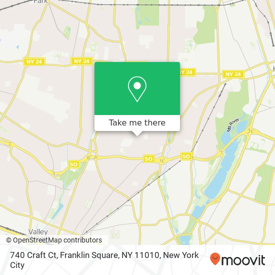 740 Craft Ct, Franklin Square, NY 11010 map