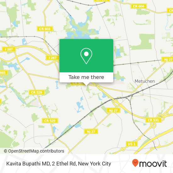 Kavita Bupathi MD, 2 Ethel Rd map