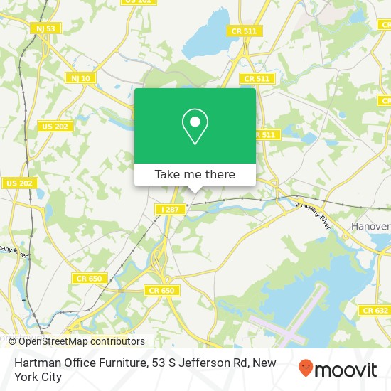 Hartman Office Furniture, 53 S Jefferson Rd map