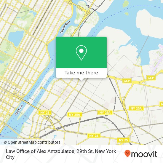 Mapa de Law Office of Alex Antzoulatos, 29th St