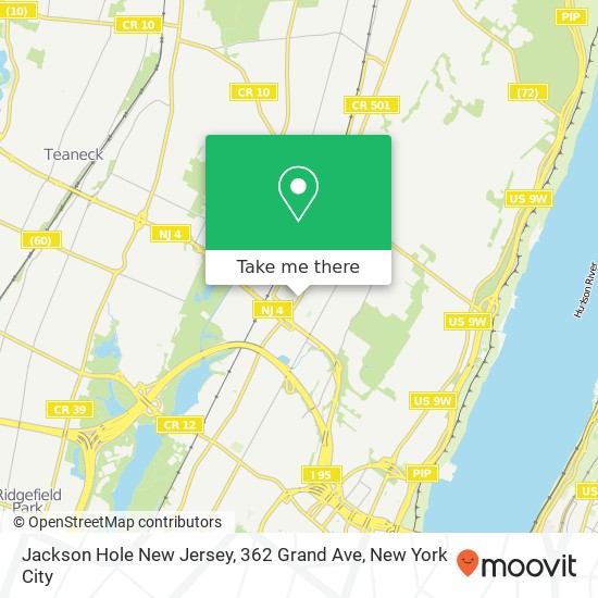 Mapa de Jackson Hole New Jersey, 362 Grand Ave