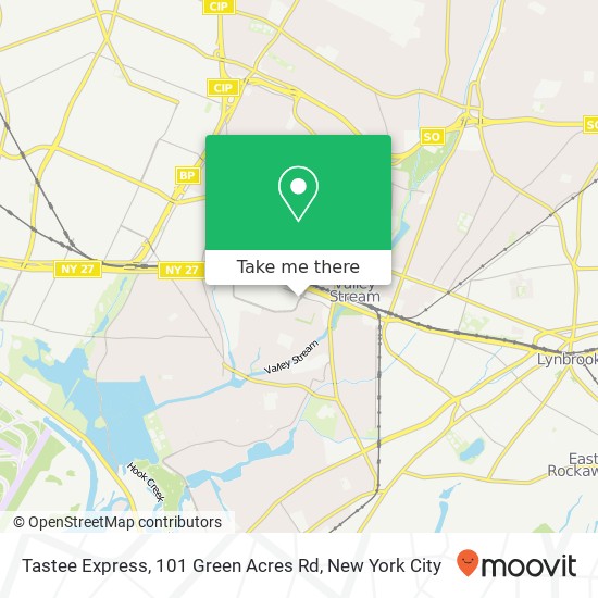 Tastee Express, 101 Green Acres Rd map