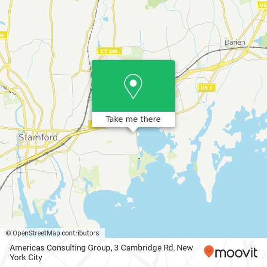 Mapa de Americas Consulting Group, 3 Cambridge Rd