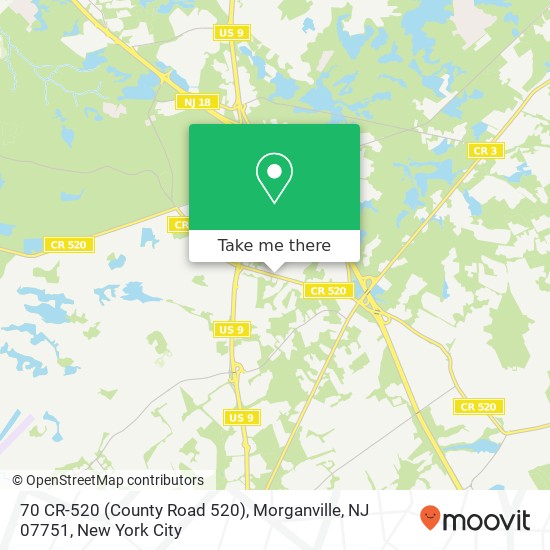 70 CR-520 (County Road 520), Morganville, NJ 07751 map