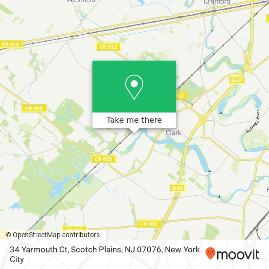 34 Yarmouth Ct, Scotch Plains, NJ 07076 map