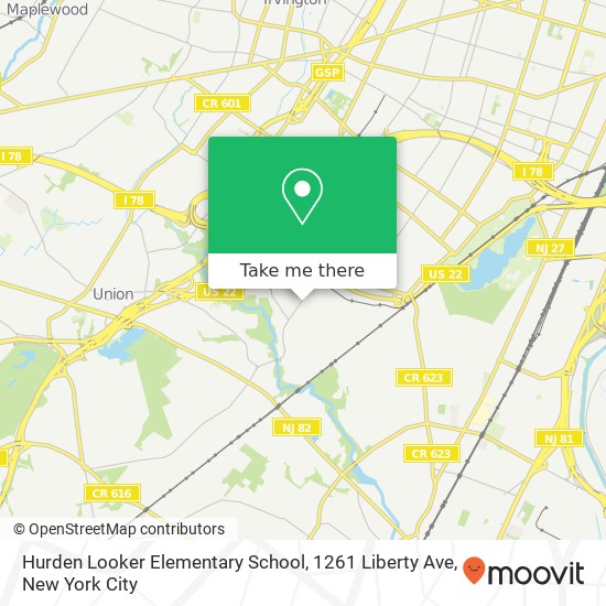 Hurden Looker Elementary School, 1261 Liberty Ave map