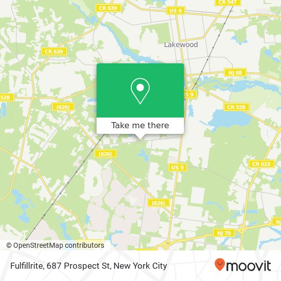 Mapa de Fulfillrite, 687 Prospect St