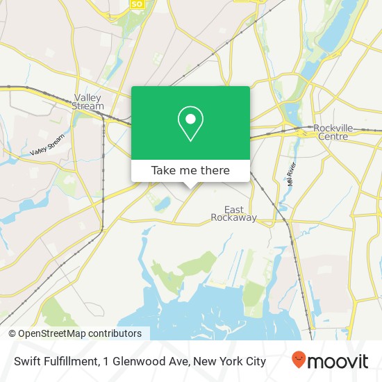 Mapa de Swift Fulfillment, 1 Glenwood Ave