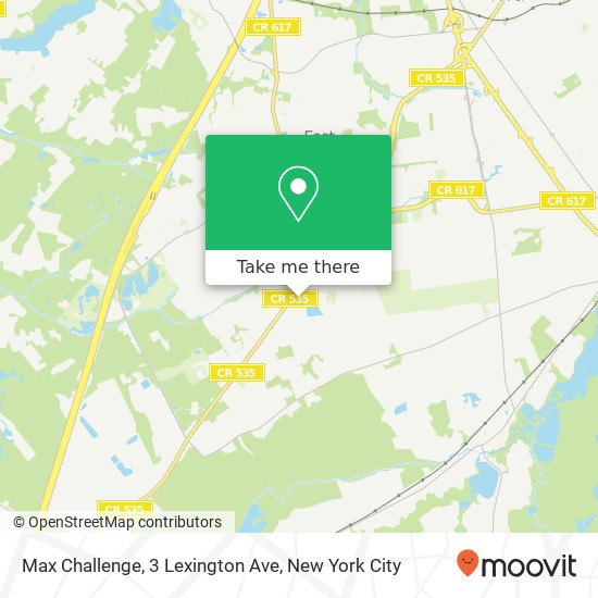 Max Challenge, 3 Lexington Ave map