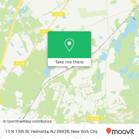 13 N 13th St, Helmetta, NJ 08828 map