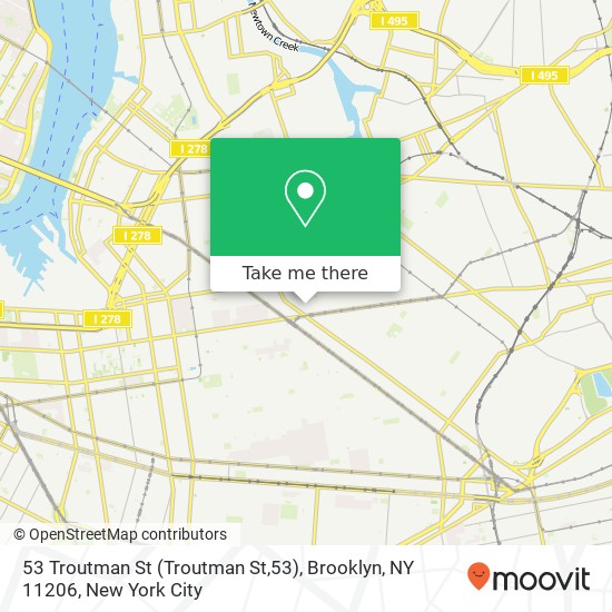 53 Troutman St (Troutman St,53), Brooklyn, NY 11206 map