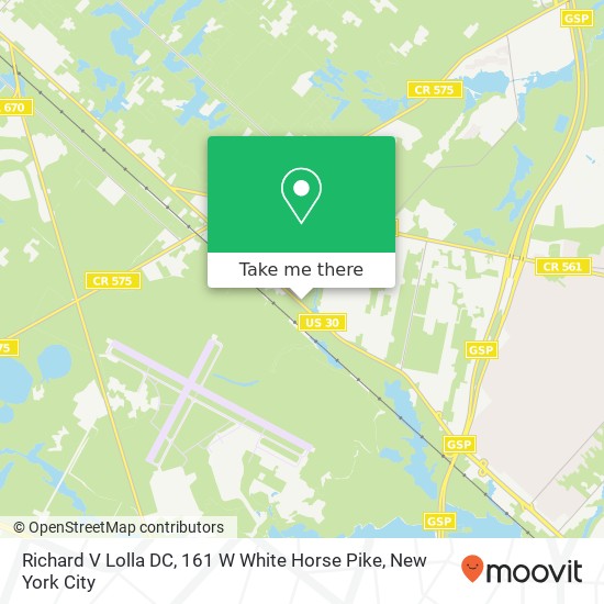 Richard V Lolla DC, 161 W White Horse Pike map
