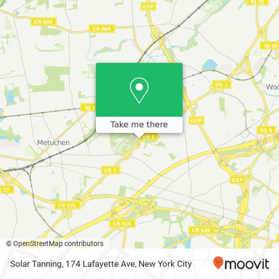 Mapa de Solar Tanning, 174 Lafayette Ave