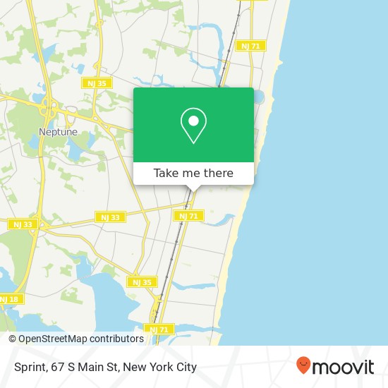 Mapa de Sprint, 67 S Main St
