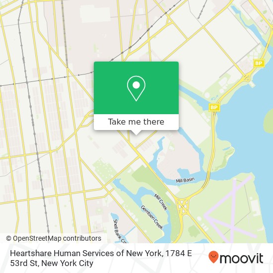 Heartshare Human Services of New York, 1784 E 53rd St map